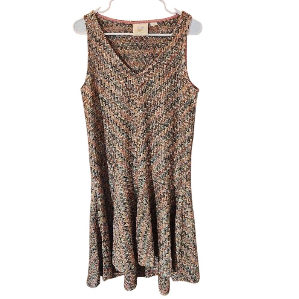 Maeve by Anthropologie Westwater Chevron Knit Dress